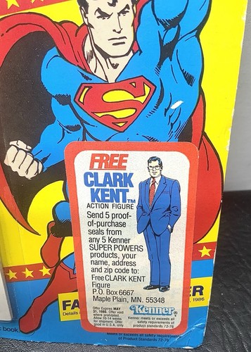 *UNPUNCHED* Kenner *Super Powers* Superman mit Comic & Gutschein (23073) - Bild 4 von 17