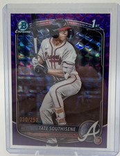 TATE SOUTHISENE 2025 BOWMAN CHROME DRAFT 1ST PURPLE GEOMETRIC /250