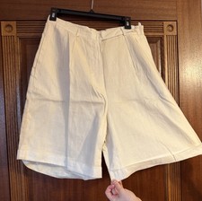 Brett Harrison 100% Linen Natural White Women’s Short Size 14