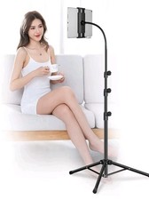 Ipad Tripod Stand, Gooseneck 65" Height Adjustable Floor Stand with 360 ...