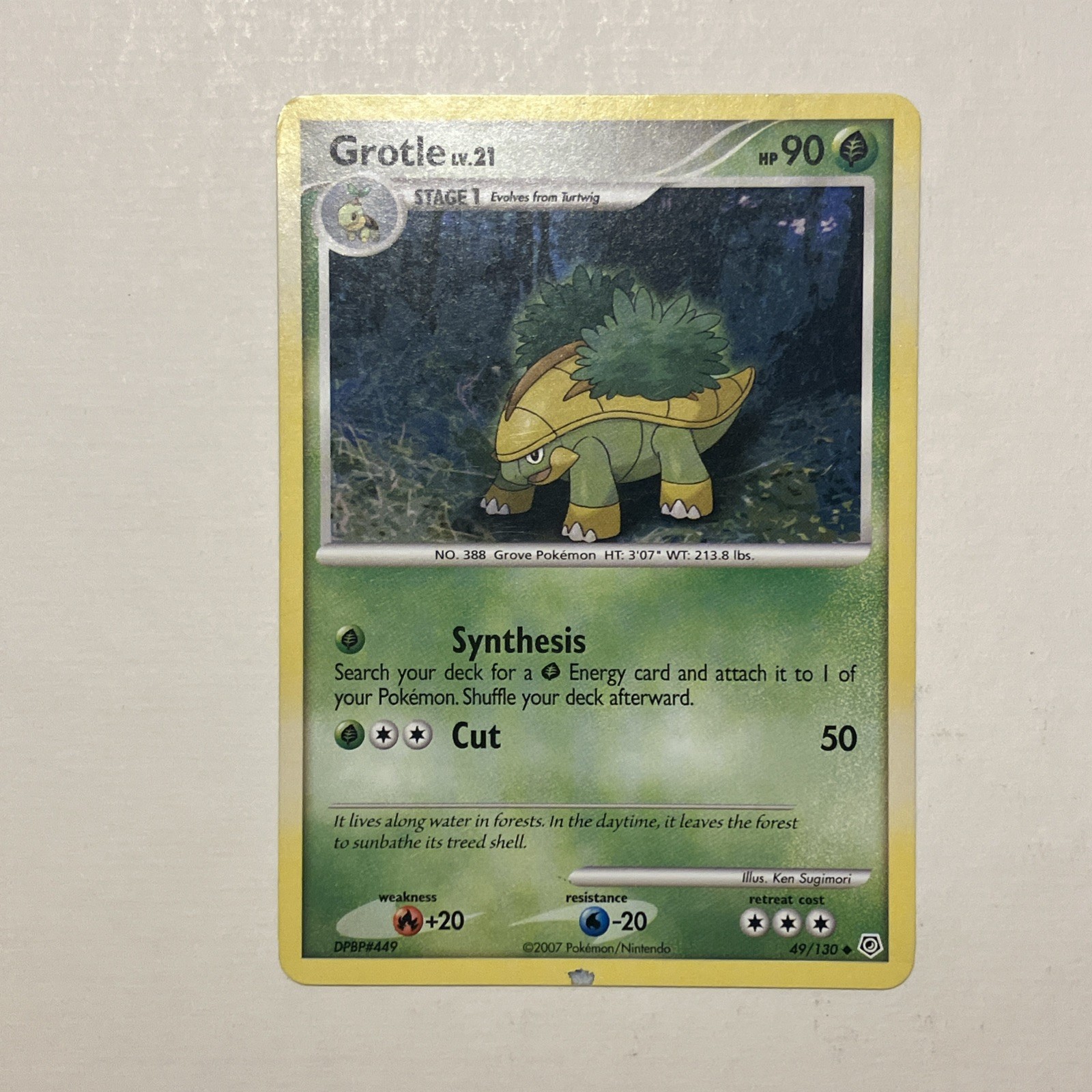 Grotle Diamond and Pearl 49/130 Pokémon Card