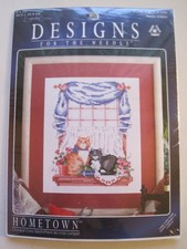 Vintage Cat Friends Counted Cross Stitch Kit 5252 Designs for the Needle 8x10