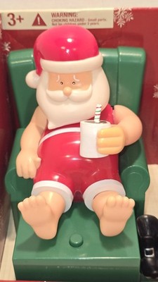 Gemmy Animated Relaxing Santa Figure Sings The Blues Holiday Christmas Decor NIB