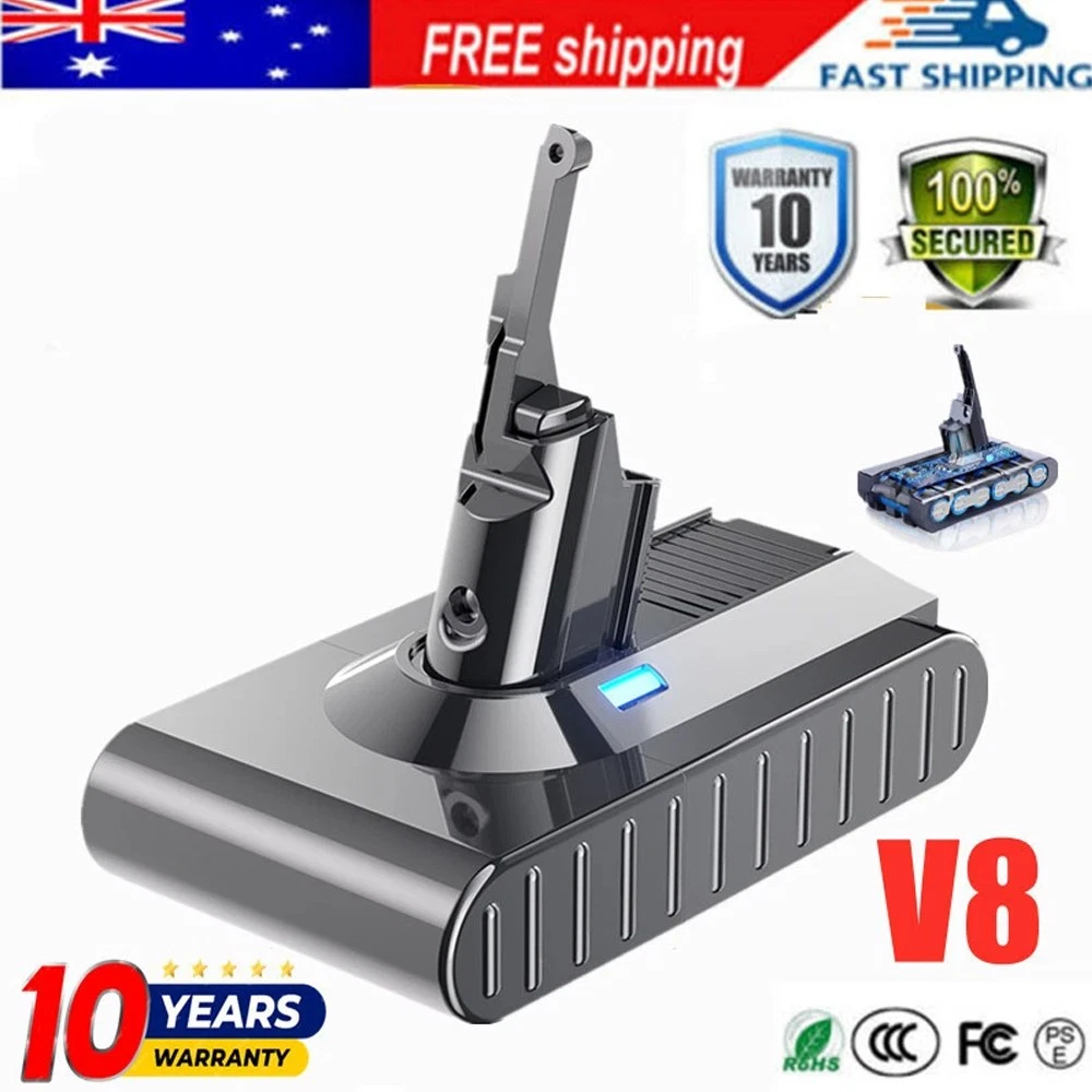 Replacement Battery for Dyson V8 SV10 SV25 Absolute Animal Motorhead Fluffy