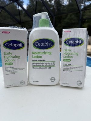 Cetaphil Moisturizing Lotion & Daily Hydrating Lotion Bundle 3 Pc Set