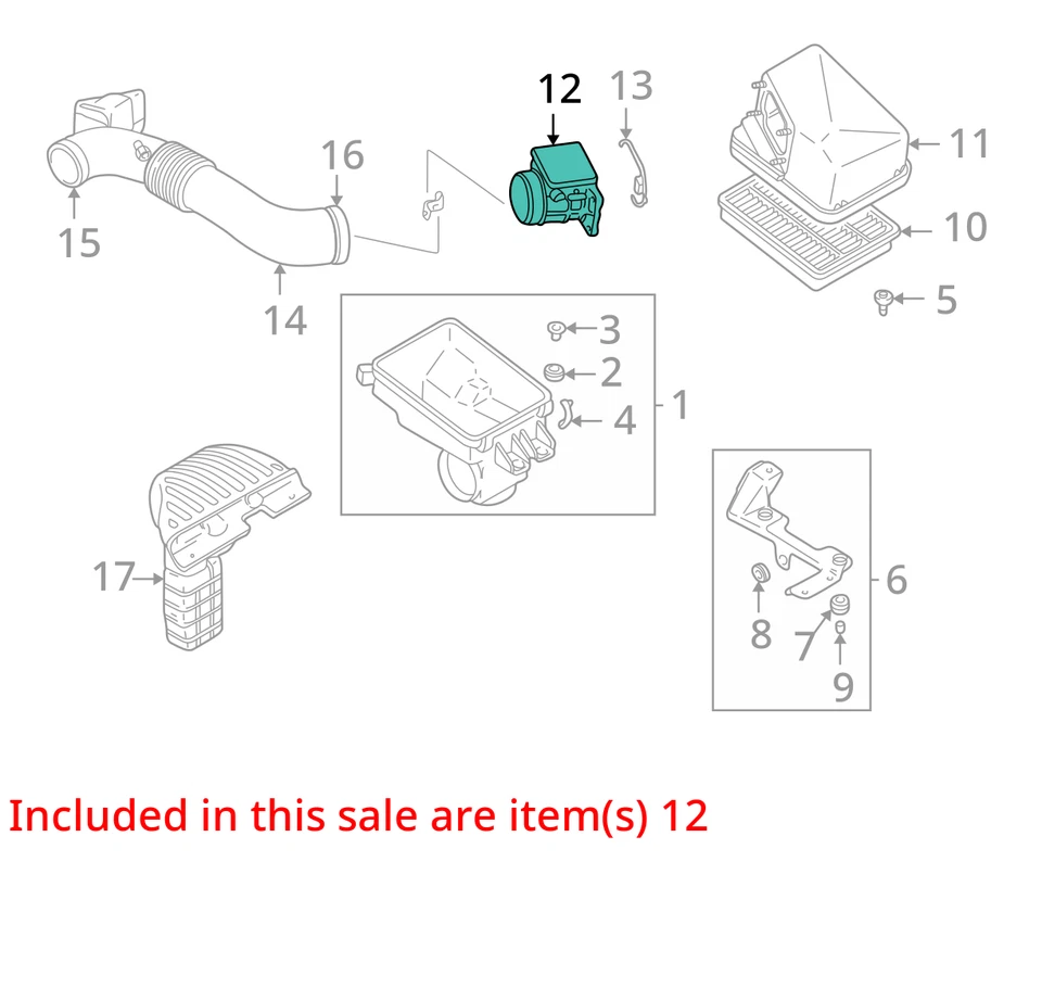 Medidor de fluxo de ar 3,8L 6 cilindros compatível com 01-06 MONTERO 29140920 - Imagem 3 de 4