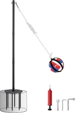 Tetherball Set with Ball Protector, Outdoor Game Equipment, New