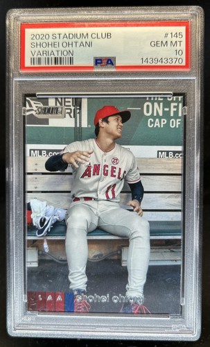 2020 Topps Stadium Club Shohei Ohtani Dugout SP Image Variation #145b PSA 10