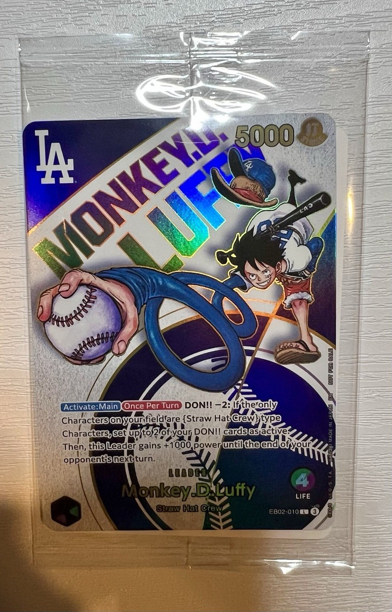 【激レア】Dodgers コラボ　Monkey.D.Luffy ルフィー Dodgers X ONE PIECE collab CARD SGA Monkey D. Luffy 7/03/25