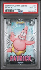 2024 WONDERCARD SPONGEBOB TREASURE SERIES-JOYFUL OCEAN EMBOSSED SILVERY 1 PATRIC