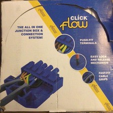 50x Click CT215C 'Flow' Pull Apart Junction Boxes + Plugs - 4 Pole 20 Amp