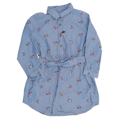 H&M, Kleid, Größe: 98, Blau/Mehrfarbig, Baumwolle, Sonstiges, Mädchen #mmD