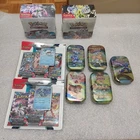 Lot De Display Pokemon Flammes Obsidienne + Faille Paradoxe + Tins +Tripack