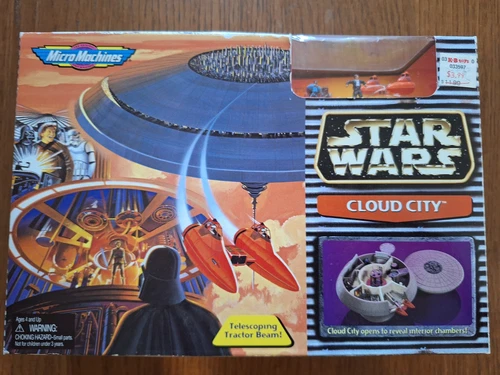 NEW IN BOX Vintage 1997 Galoob Star Wars Micro Machines Cloud City Set Sealed