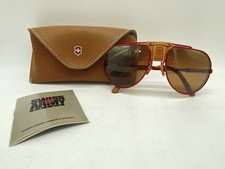 Vintage 80's Swiss Army 4000 Red Frame Mountaineering Sunglasses Made in Swiss