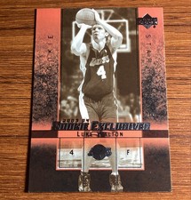 2003-04 Upper Deck Rookie Exclusives - Star Rookie Luke Walton #27 Black & White