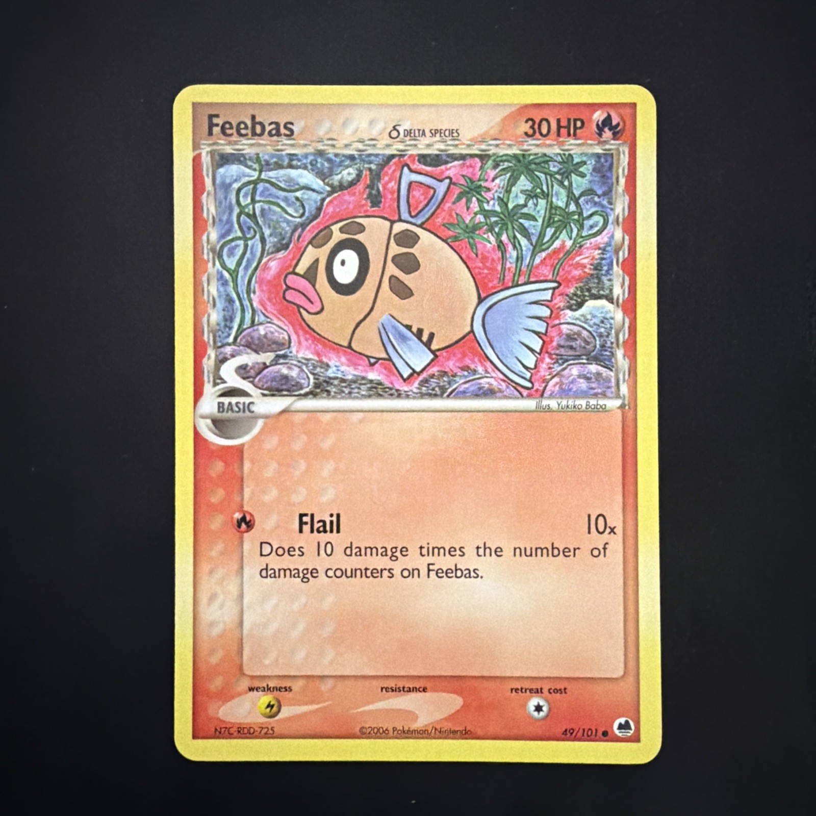 Pokemon TCG Dragon Frontiers  Delta Species Feebas 49/101 LP to nm