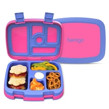 Kids Bento-Style 5-Compartment Leak-Proof Lunch Box - Ideal Portion Sizes for...