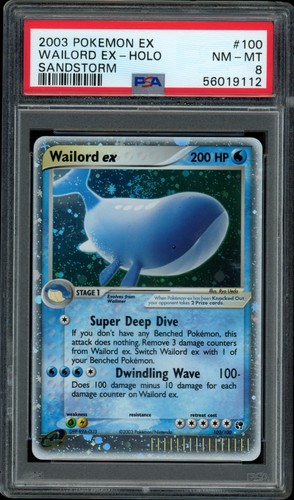 Wailord ex graded PSA 8 for sale on eBay