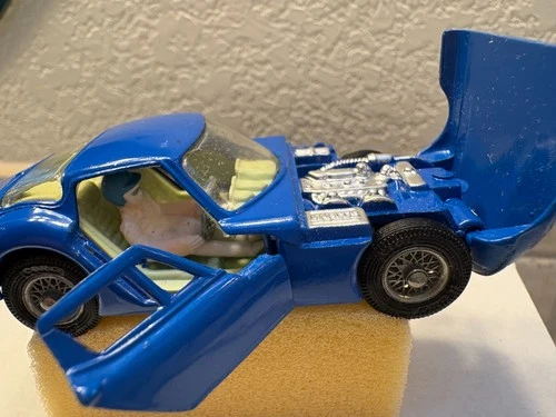 Vintage Corgi Toys 324 Marcos Volvo 1800 GT Blue /Excellent Cond. /Great Britain