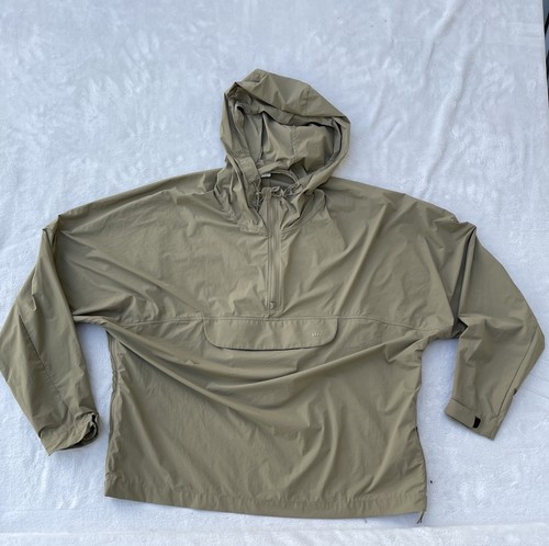 MENS Beneunder KHAKI Lightweight Hooded Full Zip Active Jacket Sz XL