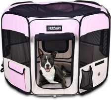 Pop Up Dog Playpen Portable Foldable Pet Exercise Pen Indoor Outdoor Puppy