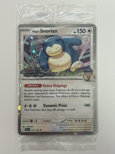 Asia Exclusive Hop’s Snorlax 117/159 Journey Together Stamped Promo SEALED