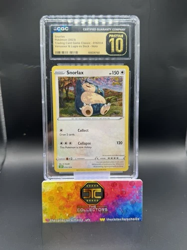 Pokémon TCG Classic Venusaur Deck Snorlax Card CGC 10 Pristine, 016/034