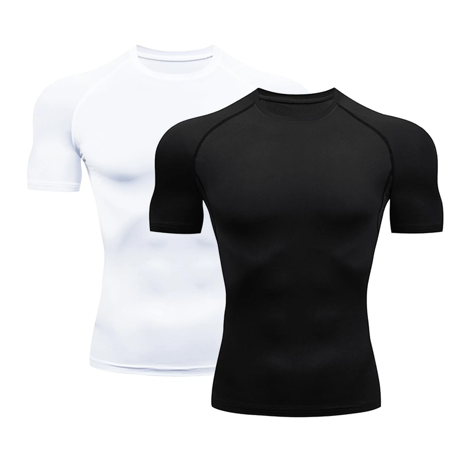 Compression shirt men's short sleeve functional shirt baselayer quick-drying...