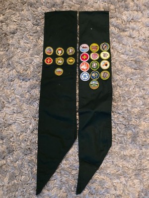 Explorer Dark Green Merit Badge Sash Boy Scout BSA Lot 5