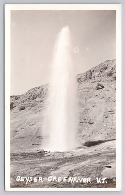 #ad #ad Green River Utah Geyser AZO RPPC Postcard $7.95