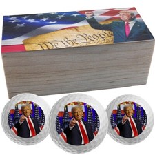 Limited Edition New Novelty Trump - 3 Golf Ball Collector Set - Victory Speech