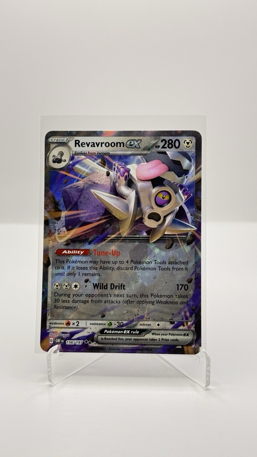 Revavroom ex 156/197 Sv03: Obsidian Flames Holo