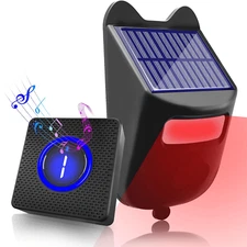 Driveway Solar Alarm Wireless Motion Detector up 300 ft Long Range Sensor