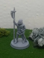 Town Guard w/halberd A NPC 28mm miniature PLA Dungeons & Dragons Pathfinder RPG