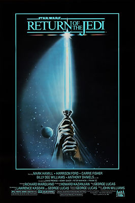 STAR WARS RETURN OF THE JEDI ポスター 1983年 STAR WARS RETURN OF THE JEDI LIGHTSABER 1983 ORIGINAL PRINT