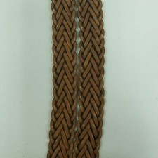 30" in Braided Genuine Full Grain Leather Strips