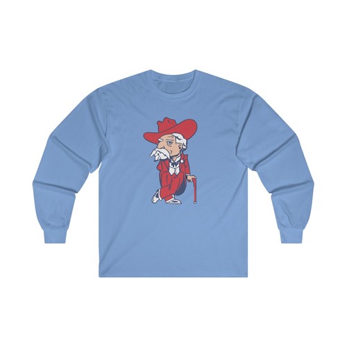 Ole Miss Colonel Reb Unisex Long Sleeve Tee - Ole Miss Game Day Tee - Go Rebs - Picture 2 of 19