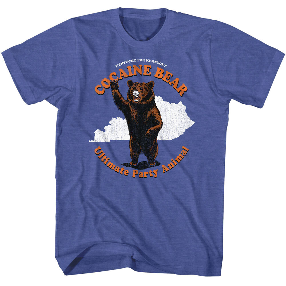 T-shirt Cocaine Bear – Motif Horreur, Unisexe, Style Soft Tee, Neuf Avec étiquette