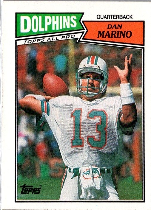 1987 Topps #233 Dan Marino - Miami Dolphins - HOF NFL NM VTG