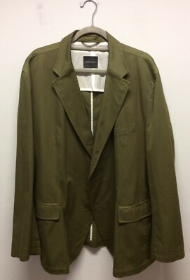 Atelier Torino Khaki Green Cotton Jacket L