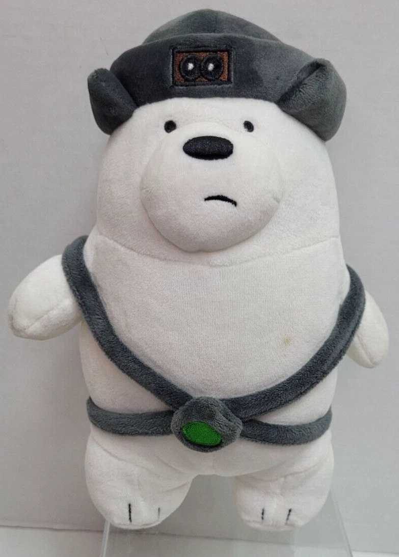 We Bare Bears Ninja Ice Polar Plush Miniso Cartoon Network 10 inch 2015