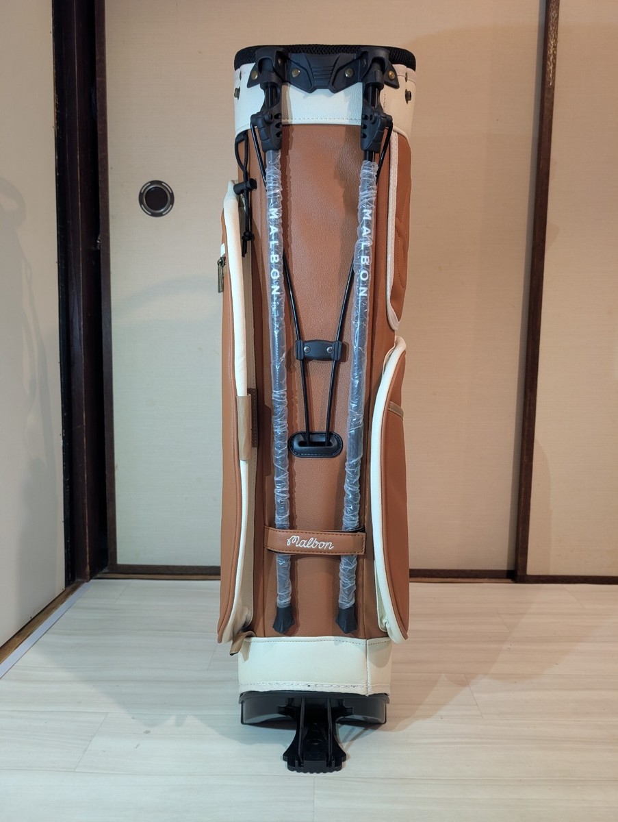 Malbon ゴルフバッグ NEW Malbon Golf Caddie Bag Brown With 2 hood covers Japan