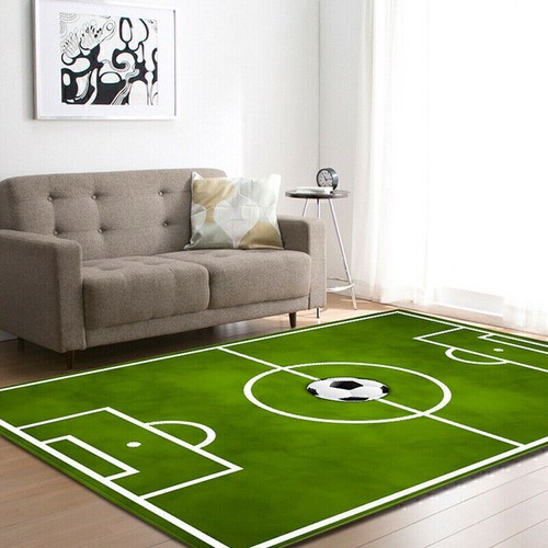 Tappeto campo calcio bambini gioco pavimento tappeto morbido camera da letto tappeti - Foto 5 di 10