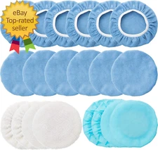 20 Pieces 9 to 10 Inches Buffer Pads Car Polisher Bonnet Orbital Buffer Bonnets