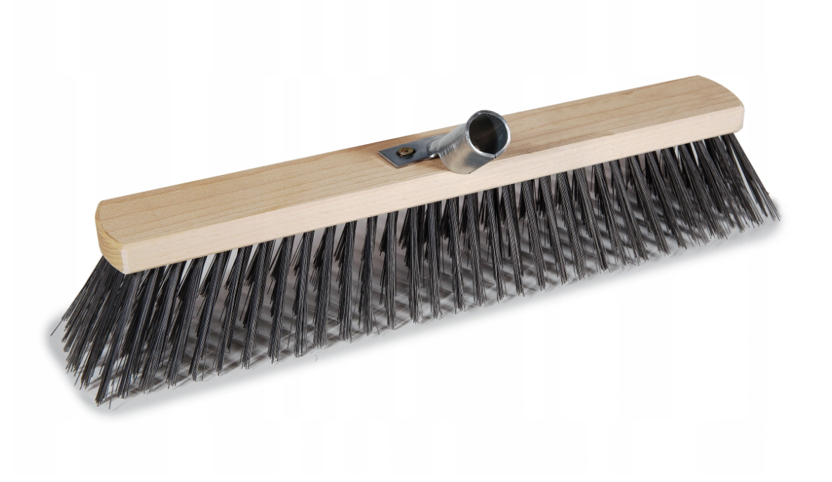 Produktbild von MKK Straßenbesen – Robuster Industriebesen Mit Buchenholzstiel, Breite Wählbar 30–60 Cm, Für Hof, Werkstatt & Co.