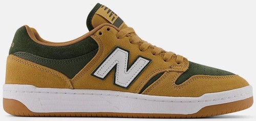 New GS 6.5 New Balance 480 GSB480GP Green Orange Blue Suede Kids W8 GSB480PG_01 main image 4