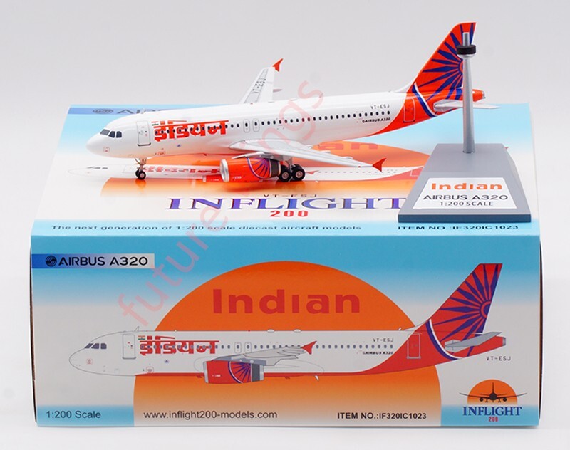 1:200 InFlight200 Air India A320 VT-ESJ Aircraft Model With Stand