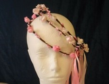 Rustic, flower circlets - pink; white; lilac; green; yellow - Wedding Halo, etc.