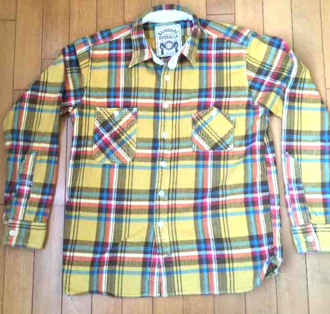 Samurai Jeans Heavyweight Flannel Western Shirt in Size L